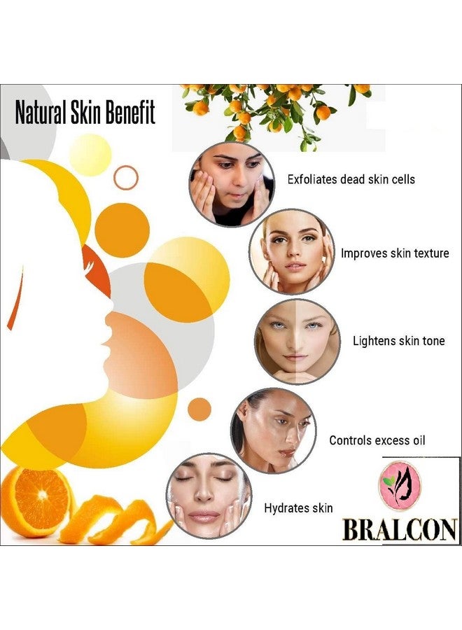 BRALCON Organic Rose Petal, Orange, Lemon Peel Powder Combo- 300g(100g x 3 Pack) |Rose Powder, Lemon Peel Powder, Orange Peel Powder For Tanning & Glowing Skin, Face Masks, Skin Care| Face Pack Powder - Image 5