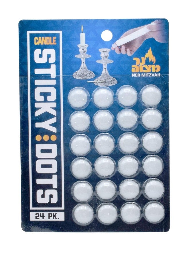 Ner Mitzvah Candle Sticky Dots - Candle Wax Dots - Candle Accessories - 48 Dots - Image 5