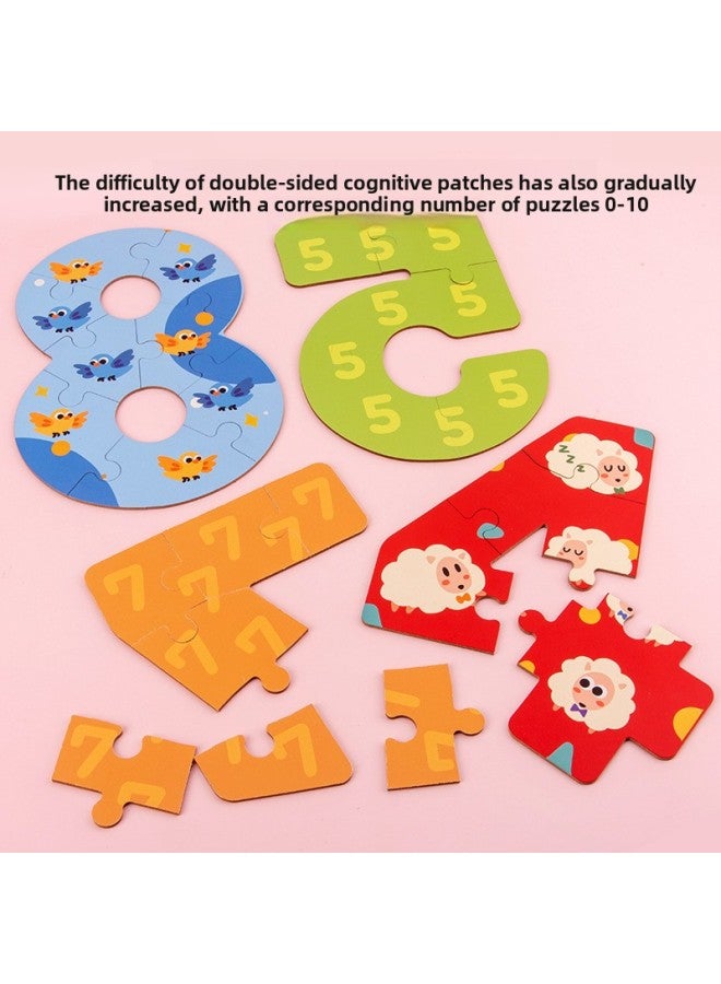 Xiaohou Bird Digital Alphabet Puzzle Baby Children's Toys Gift Birthday Gift Direct Sale-Color:Folding Puzzle Numbers - Image 3