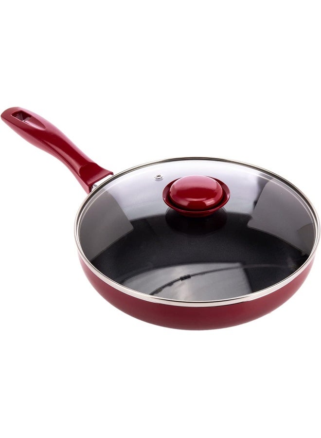 AKDC Frypan W/Lid red - Image 1