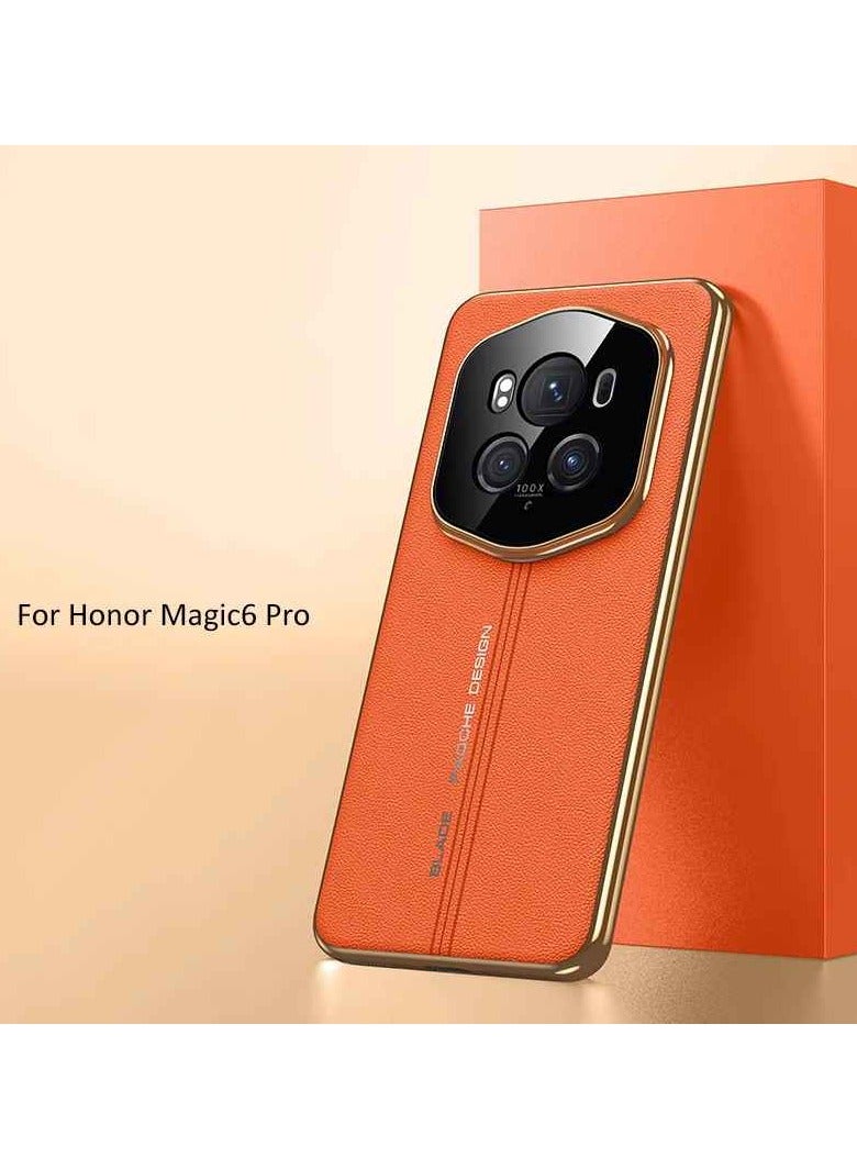 Case For Honor Magic 6 Pro High Quality Ultra Thin Cover Orange  - Image 4