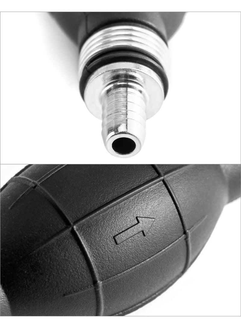 2 Packs 8+12mm Black Primer Bulb Rubber Fuel Pump Transfer Vacuum Fuel Manual Primer Gasoline Diesel Pump Suitable For Ship Accessories - Image 4