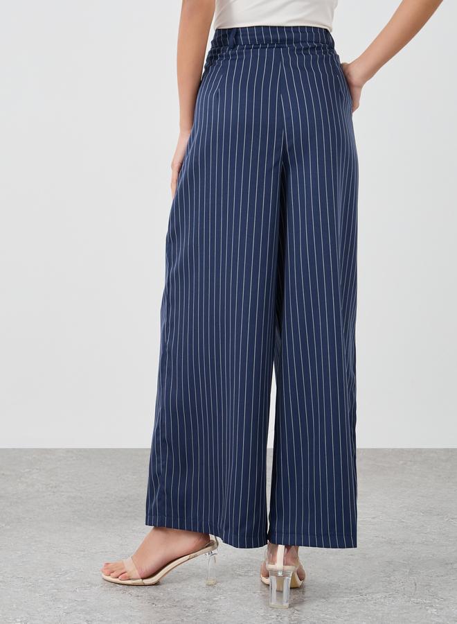 Styli Striped Tailored Wide Leg Pants - Image 4