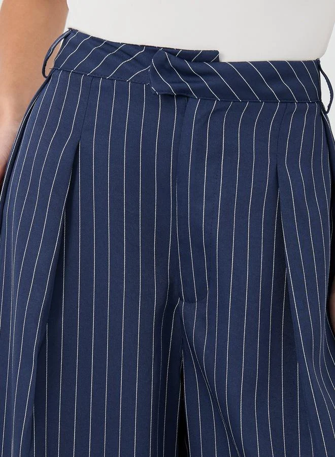 Styli Styli Striped Tailored Wide Leg Pants