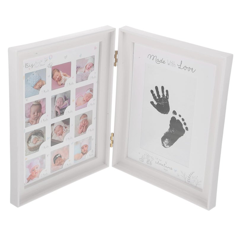 Newborn Fingerprint Footprint Photo Frame Keepsake Kit 37 X 24 5 X 2 5 Cm Size - Image 2