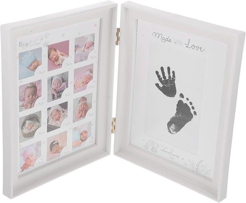 Newborn Fingerprint Footprint Photo Frame Keepsake Kit 37 X 24 5 X 2 5 Cm Size - Image 1
