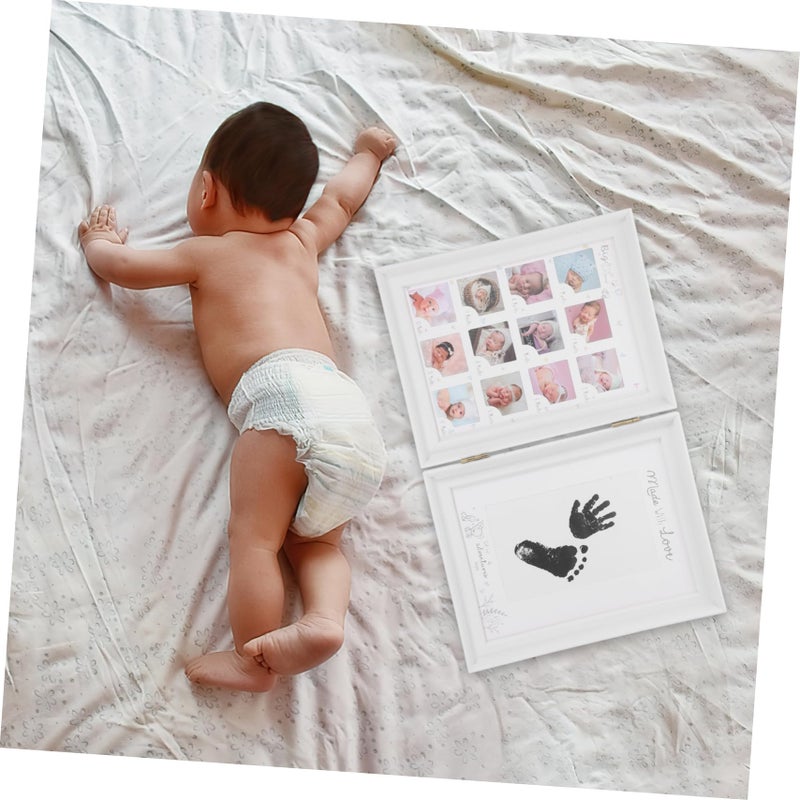 Newborn Fingerprint Footprint Photo Frame Keepsake Kit 37 X 24 5 X 2 5 Cm Size - Image 4