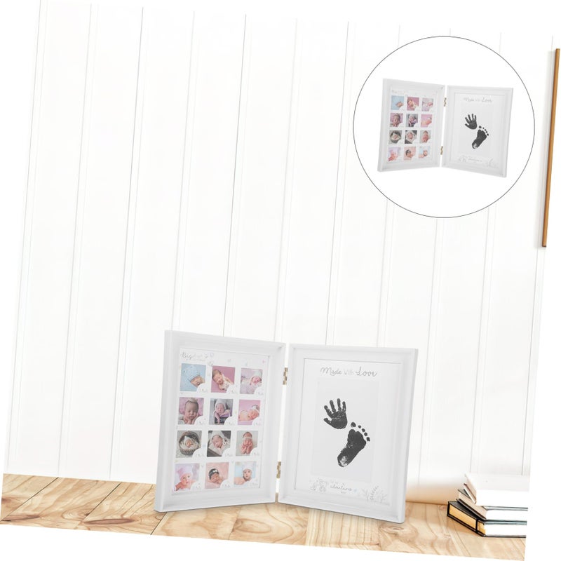 Newborn Fingerprint Footprint Photo Frame Keepsake Kit 37 X 24 5 X 2 5 Cm Size - Image 3