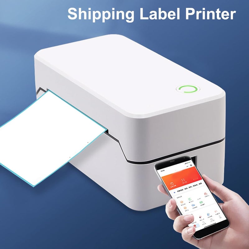 ZJchao Express Printer Label Printer Multifunctional USB Thermal Label Printer for Home Business Office (US Plug) - Image 4