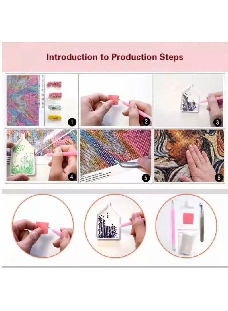 STRATEG DIY 5D Round Diamond Painting Craft Kits Multicolor - Image 3