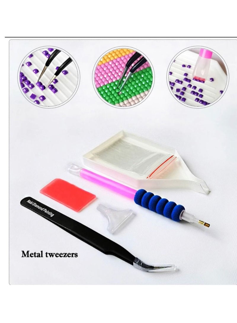 STRATEG DIY 5D Round Diamond Painting Craft Kits Multicolor - Image 4