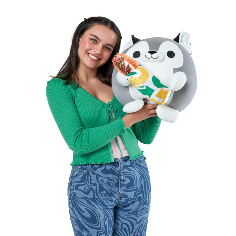 Snackles by ZURU, Super Sized 14 inch Plush, Subway Husky, Ultra Soft Plush, Collectible Stuffed Animal - Image 3