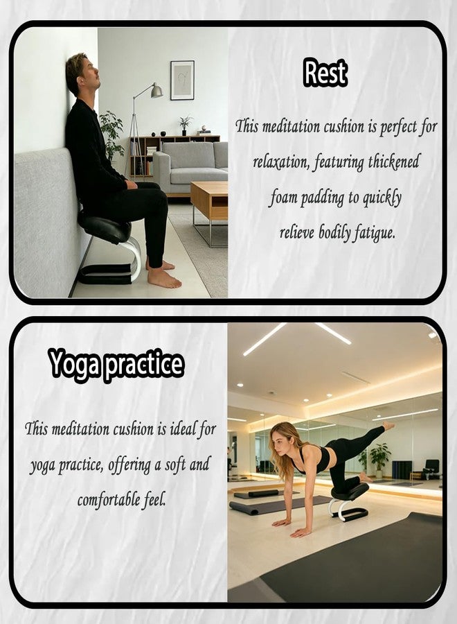 Leemeexaa Meditation Bench,Adjustable Metal Kneeling Chair,Non-Slip Meditation Chair with Cushion,Ergonomic Meditation Chairs or Yoga Stool, Seiza Chairs for meditations, Home Studios, Yoga Rooms. - Image 5