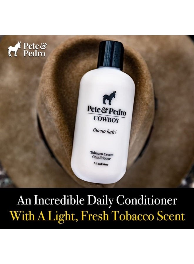 Pete & Pedro COWBOY - Tobacco Soft Cream Lightweight Conditioner for Men | Smells Incredible, Hydrates Hair Without Weighing It Down | As Seen on Shark Tank, 8.5 oz. - Image 3