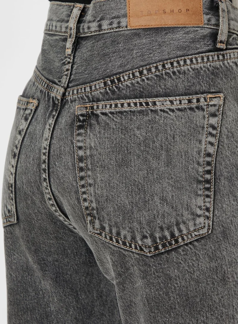 TOPSHOP High Waist Straight Jeans