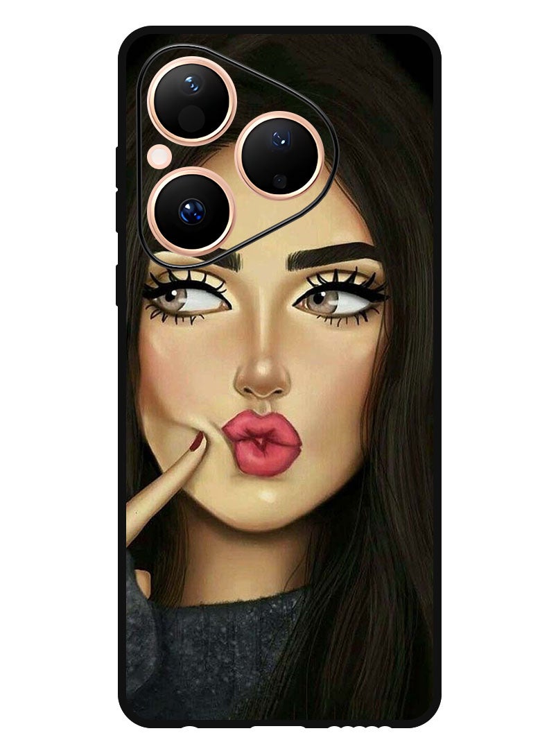 Theodor Case Compatible with Huawei Pura 80 6.6 Inch Protection Shockproof Bumper Cover Dimple Girl - Image 1