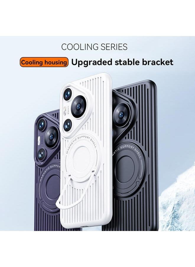 Zaboon - Case For Huawei Mate 60 Cooling MagSafe Magnetic Ring Holder PC Phone Case - Image 1