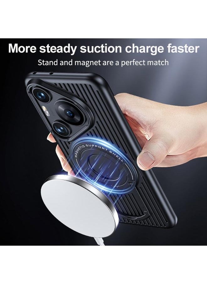 Zaboon - Case For Huawei Mate 60 Cooling MagSafe Magnetic Ring Holder PC Phone Case - Image 1