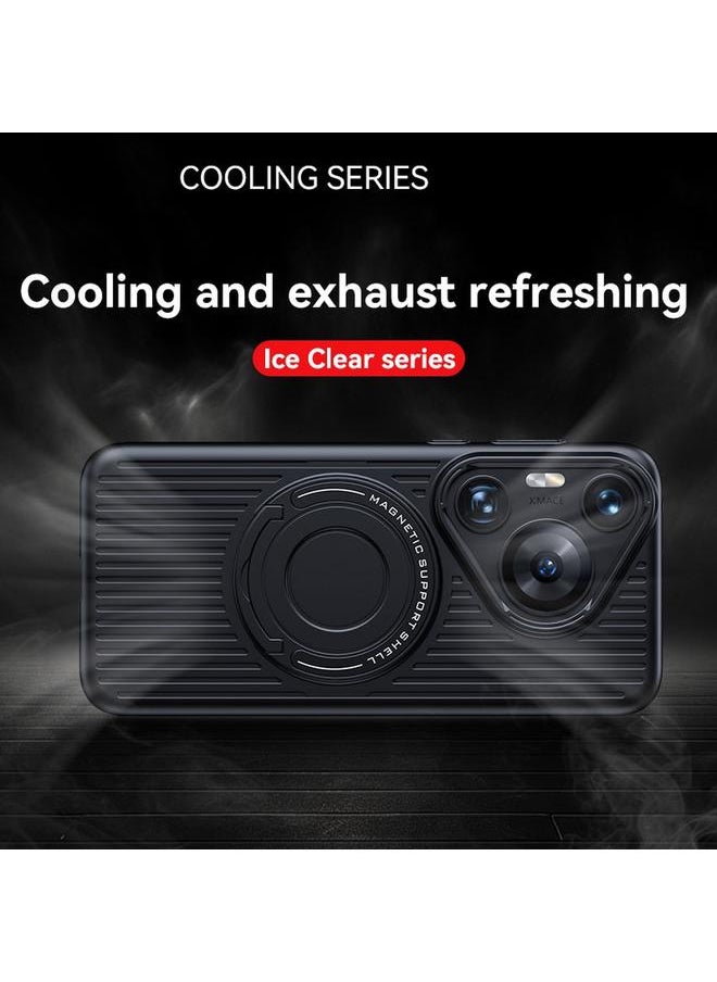 Zaboon - Case For Huawei Mate 60 Cooling MagSafe Magnetic Ring Holder PC Phone Case - Image 1