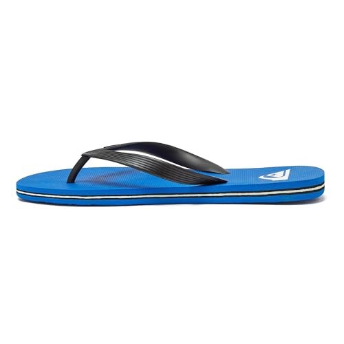 Quiksilver Men's Molokai 3 Point Flip Flop Sandal, Black/Blue/Black, 7 - Image 3