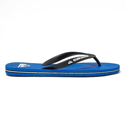 Quiksilver Men's Molokai 3 Point Flip Flop Sandal, Black/Blue/Black, 7 - Image 2
