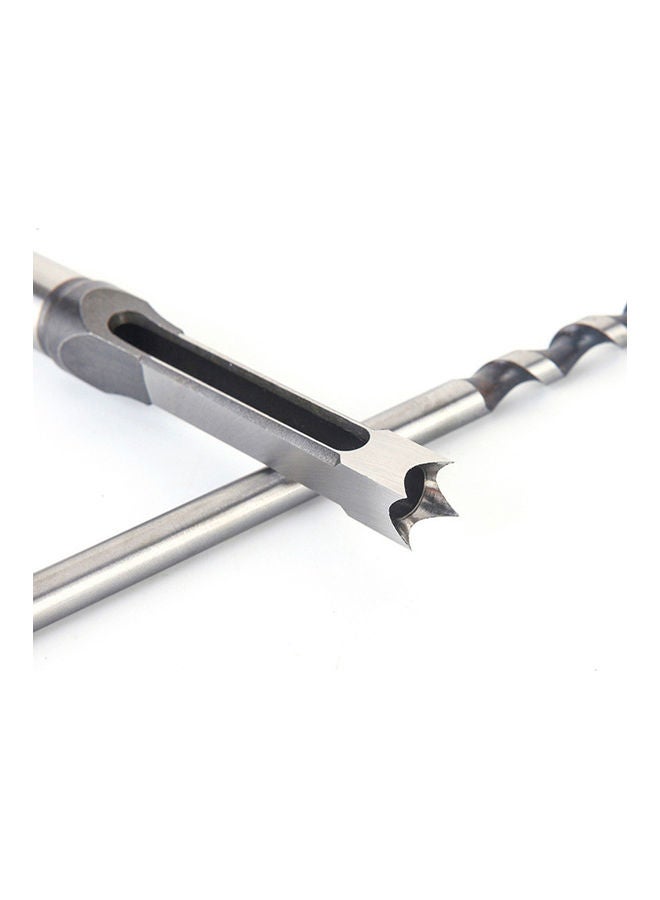 NIBEMINENT Square Hole Drill DIY Woodworking Tool Silver/Black 8inch  - Image 3