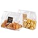 LOKQING Cellophane Treat Bags Cookie Bags for Packaging Clear Gift Bag with Stickers for Cookies Candy ChocolatesClear 9x6 INCH - Image 1
