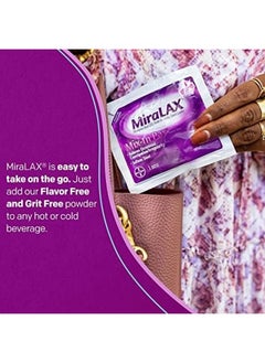 MiraLAX MiraLAX®  - Mix-In Pax softens stool with PEG 3350,  10 Doses x 17g  - Image 2