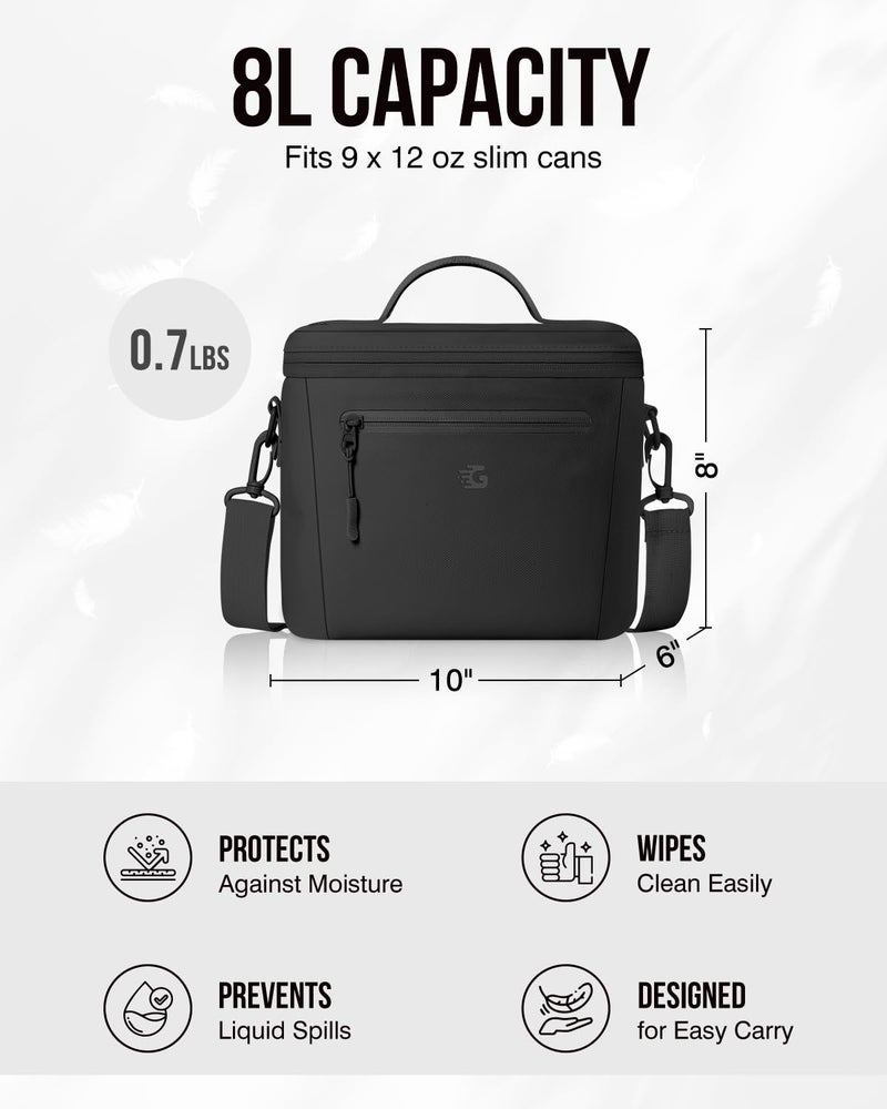 GLORIEROO Insulated Lunch Box Bag Women Girls - Waterproof Leakproof Lightweight Reusable Cooler for School Work Picnic - Back to School - Image 5