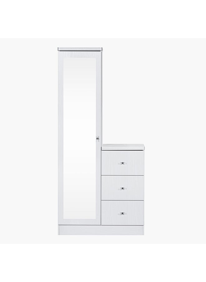 Home Box Cornell 3-Drawer Tall Dresser with Mirror  - Image 4