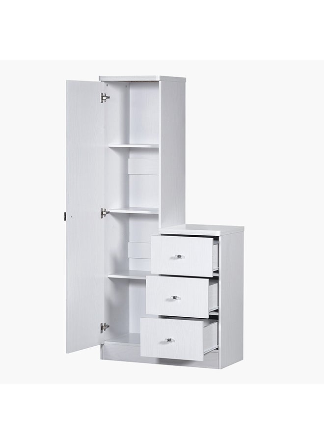 Home Box Cornell 3-Drawer Tall Dresser with Mirror  - Image 3
