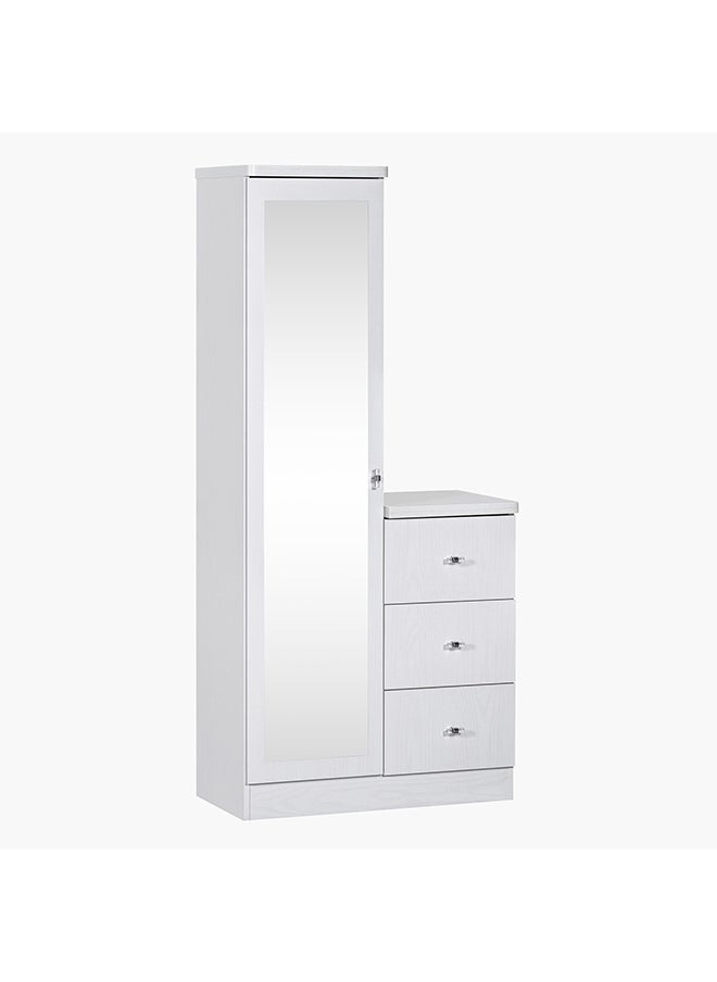 Home Box Cornell 3-Drawer Tall Dresser with Mirror  - Image 5