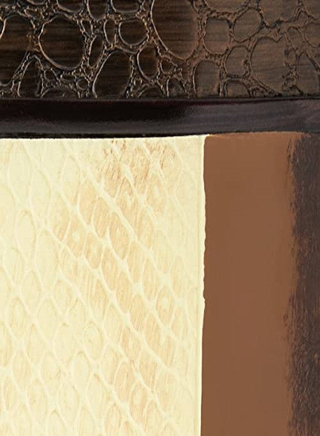 Popular Bath Waste Basket, Zambia Collection, Animal Print/Beige - Image 4