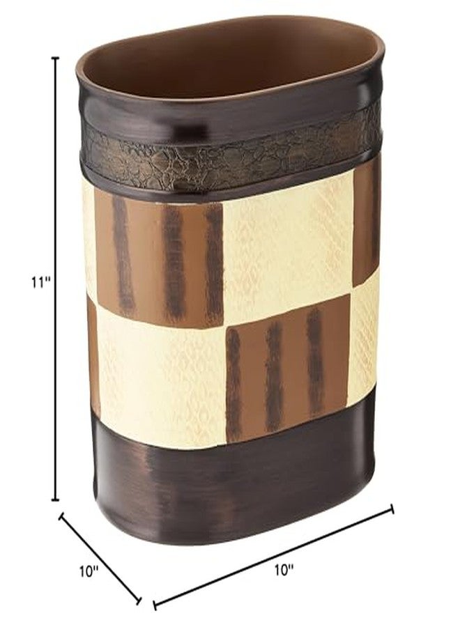 Popular Bath Waste Basket, Zambia Collection, Animal Print/Beige - Image 5