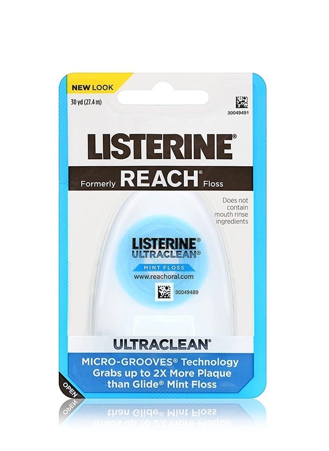 Listerine Listerene Ultra Clean Flo Size 30yar Listerene Ultra Clean Floss 30yard(pack of 8)  - Image 1
