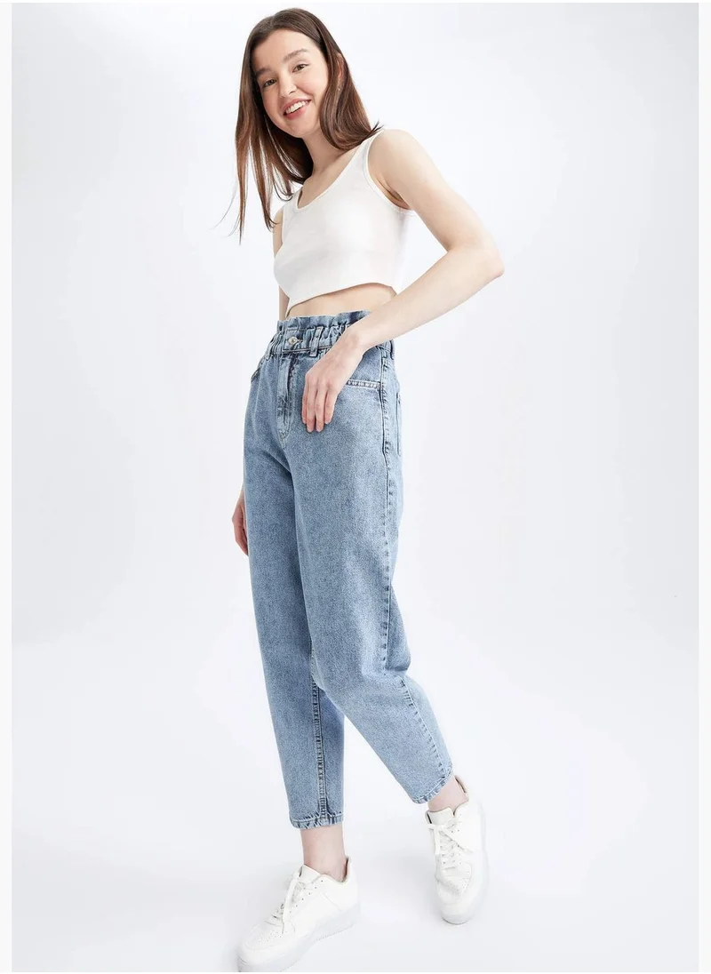 DeFacto Woman Paperbag Denim Trousers