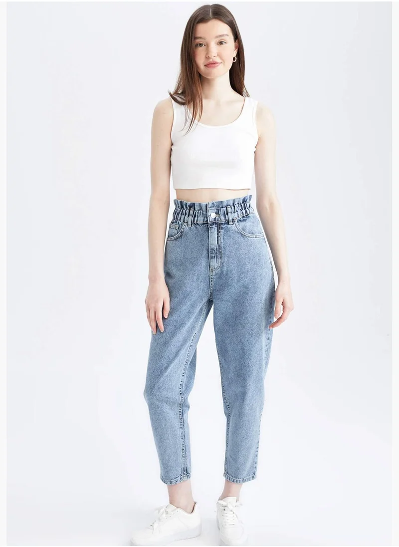 DeFacto Woman Paperbag Denim Trousers