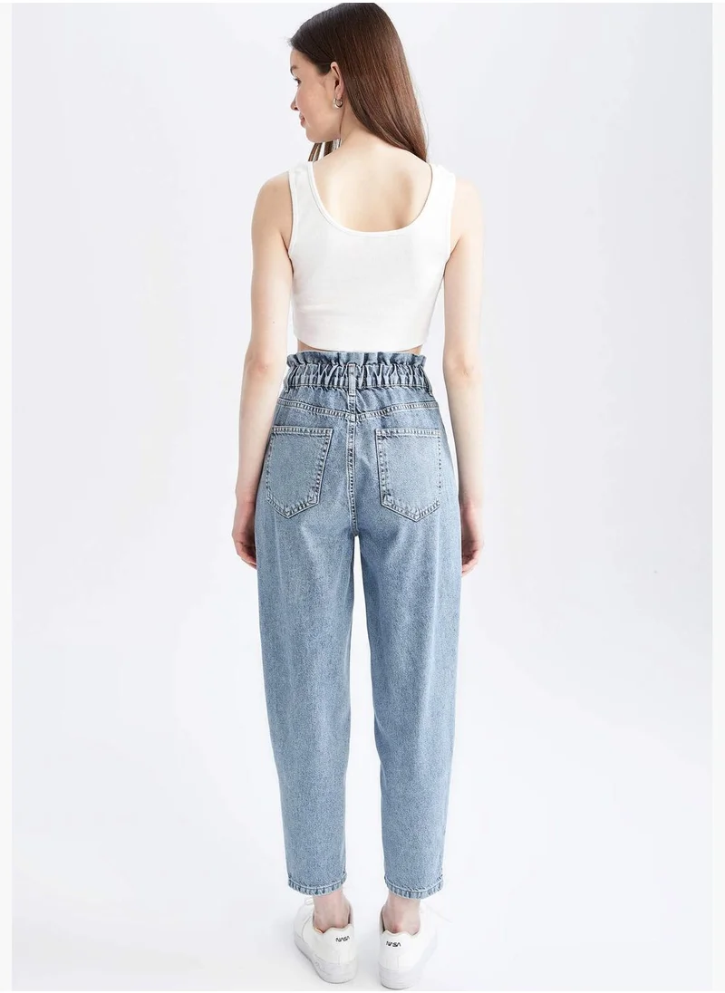 DeFacto Woman Paperbag Denim Trousers