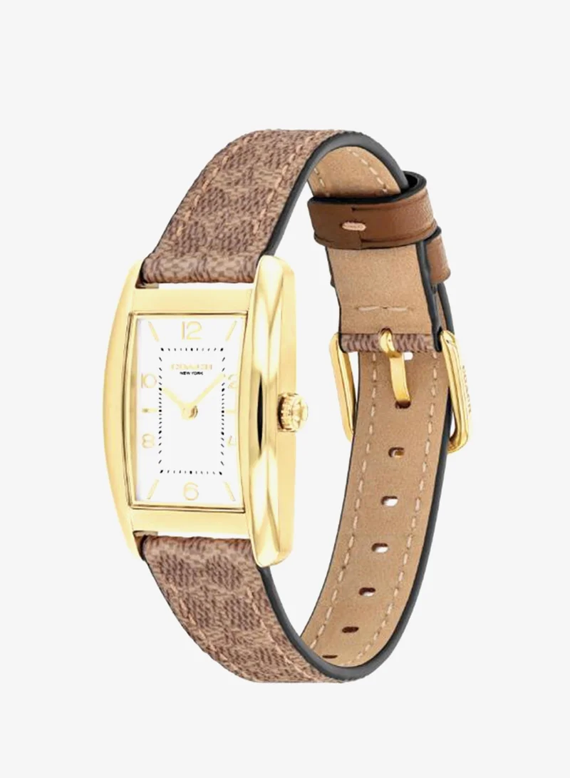 Coach  2-Hand Reese Collection Quartz Movement Watch For Women With Brown Leather Strap - 14504355 for Women | Best Price UAE