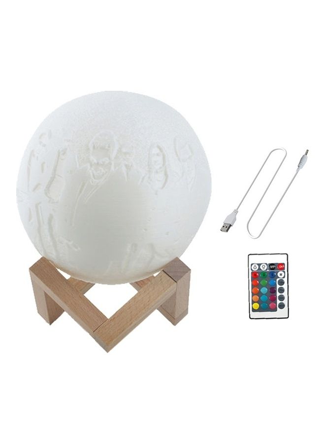 نيبمينينت مصباح على شكل قمر بطبعة ثلاثية الأبعاد ب16 لون مخصص متعدد الألوان 22 x 24سم - Image 2