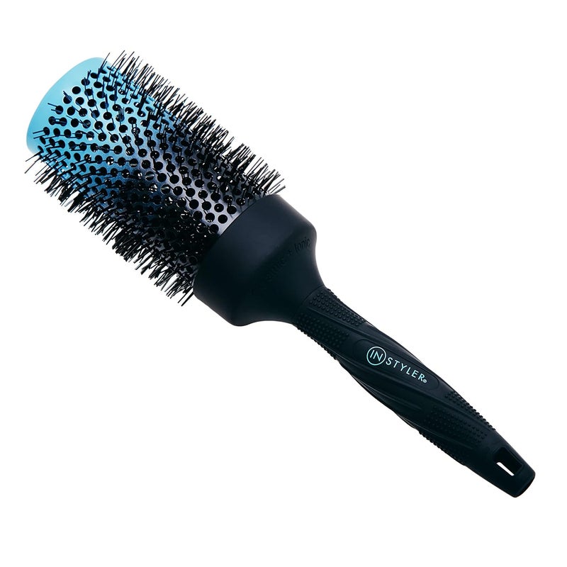 InStyler Thermal 2 Round Hair Brush  Add Volume  Reduce Frizz While Drying Hair  Includes Gentle Bristles Rubber Handle and Vented Barrel for Airflow Control