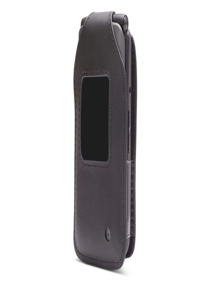BELTRON Fitted Leather Case for KAZUNA eTalk, (Verizon Flip Phone) Features: Rotating Belt Clip, Screen & Keypad Protection, Secure Fit - Image 5