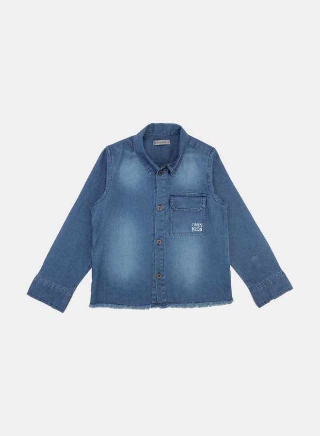 OWNKIDS Boy Denim Shirt - Image 1