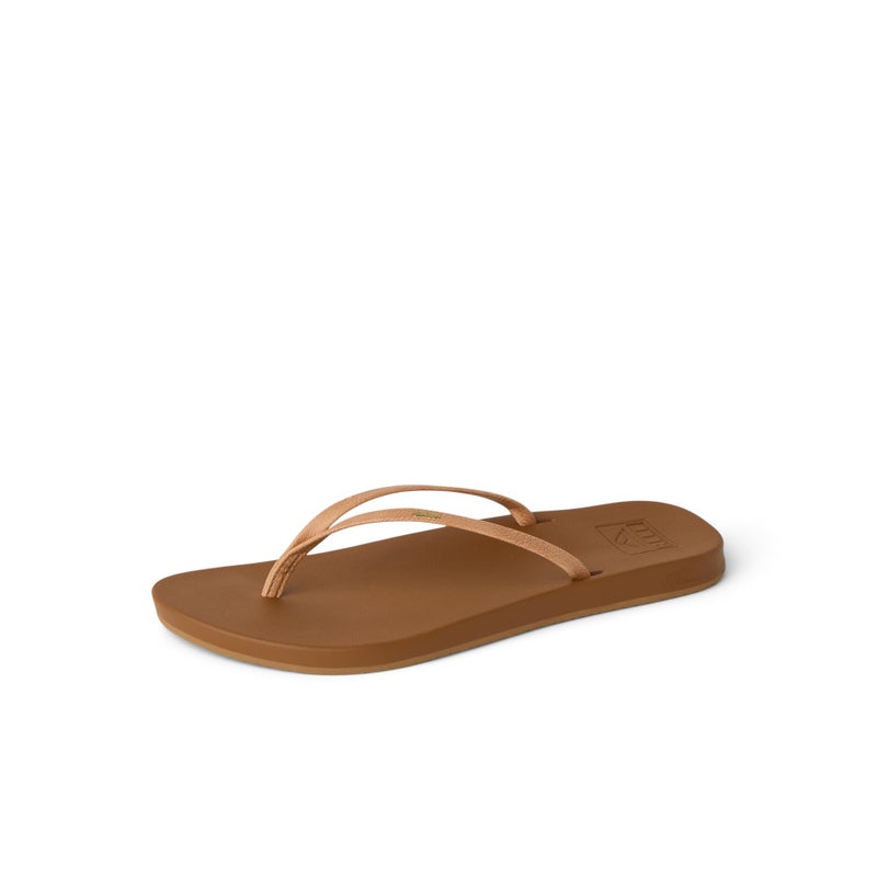 Reef Cushion Slim Womens Flip Flop, Super Lightweight, Ultra Soft Cushion Footbed, Natural, 7 - Image 1