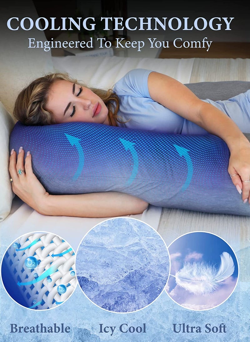 PharMeDoc U Shape Full Body Pillow - Cooling Cover - Image 2