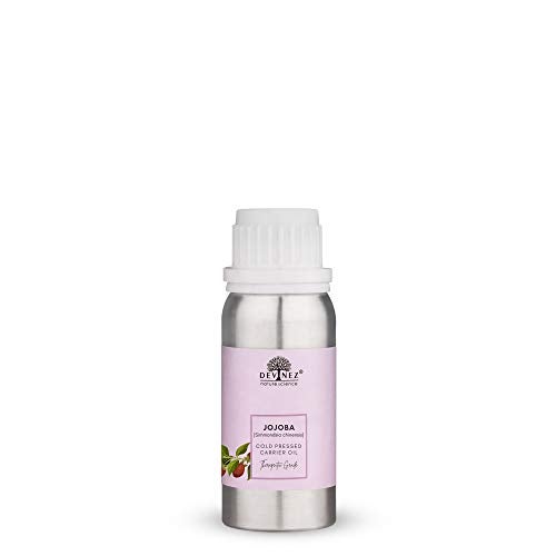 Devinez Jojoba Oil, 100% Pure Virgin Cold Pressed, Unrefined, Exceptional moisturizer for skin, hair, scalp, nails perfect for sensitive & dry skin, 500ml - Image 1