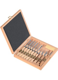 KIRSCHEN Carving Set 11 Pcs (Double Cherry) Model No 3441 Wooden Handle, Wooden Box  - Image 1