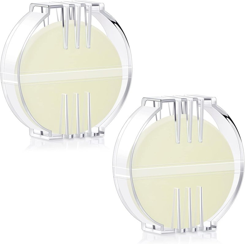 Maitys 2 Pcs Thread Wax Thread Conditioner Beeswax for Hand Sewing Embroidery Beeswax Floss Conditioner for Quilting Sewing Strengthening Line Embroidery Wax (Colorless,Clear Case) - Image 1