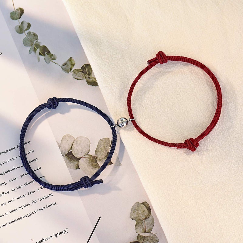 Tarsus His and Hers Bracelets, Mutual Attraction Matching Distance Bracelets for Couples Women Men Boyfriend Girlfriend Bf Gf Bestfriend - Image 3
