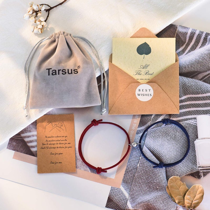 Tarsus His and Hers Bracelets, Mutual Attraction Matching Distance Bracelets for Couples Women Men Boyfriend Girlfriend Bf Gf Bestfriend - Image 5